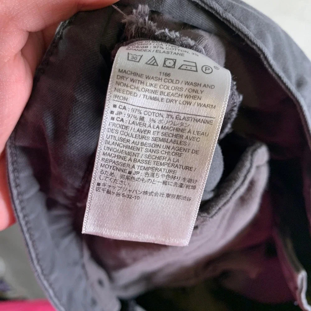 Banana‎ Republic Pants Mens 35x32(35x30) Gray Skinny Fit Chino Stretch Cotton